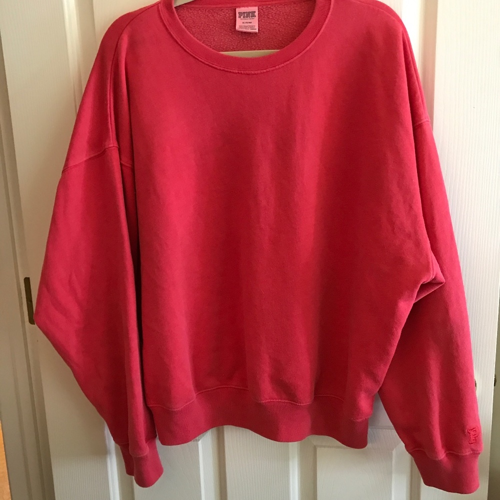 Victoria secret pink sweatshirt/medium/ super soft/reddish color